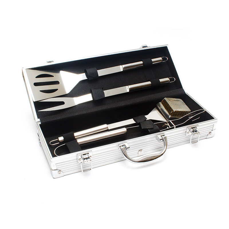 5 Piece Stainless Steel BBQ Grill Tool Set Wholesale